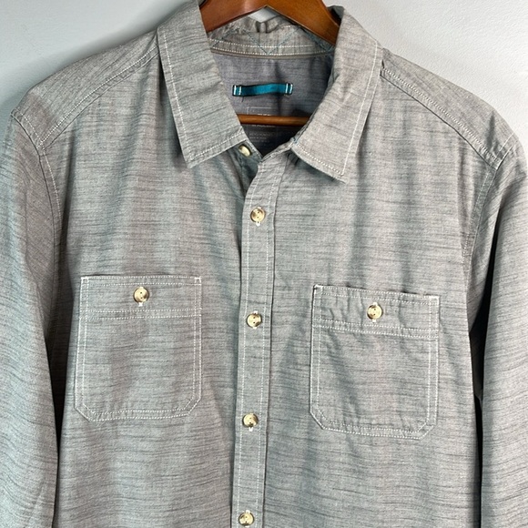 THE NORTH FACE Men’s Montgomery Long Sleeve Shirt High Rise Grey Button Up XL - Picture 3 of 16